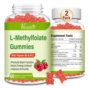 Gomas Vazatisi L-metilfolato 15 Mg Com Metil B12, Suplemento