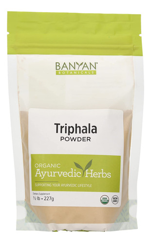 Suplemento Banyan Botanicals Triphala Em Pó 227g Orgânico - Imagem 2
