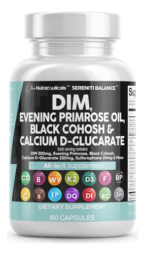 Nutracêuticos Limpos Dim 300mg Prímula 3000mg Black Cohosh 3 - Imagem 8