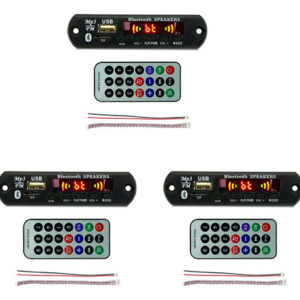 3 Módulos Usb Mp3, 12 V, Placa Decodificadora D