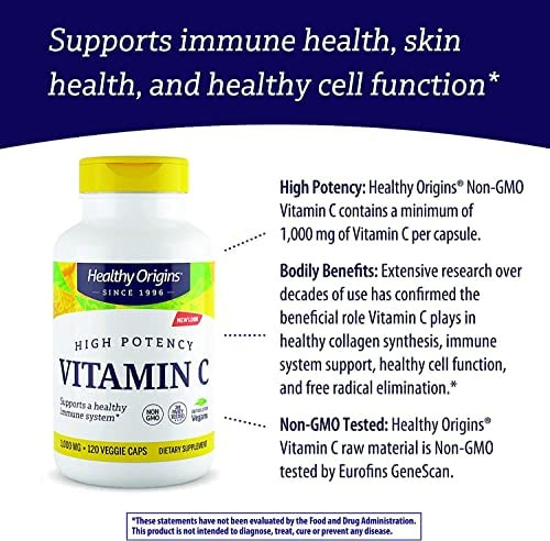 Vitamina C Saudável 1.000 Mg (não Transgênico Testado, Potê - Imagem 5
