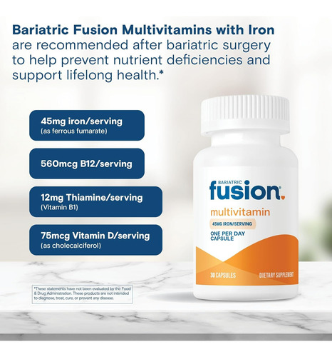 Fusão Bariátrica Um Multivitamínico Bariátrico Por Dia Com - Imagem 3