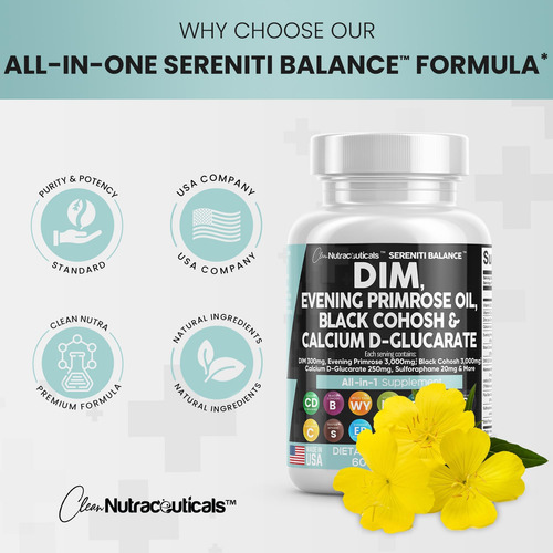 Nutracêuticos Limpos Dim 300mg Prímula 3000mg Black Cohosh 3 - Imagem 6