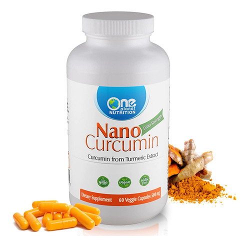 One Planet Nutrition Nano Curcumin 500 Mg, Suplementos Solúv