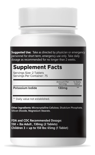 Comprimidos De Iodeto De Potássio Thyroki 130 Mg (150 Compri - Imagem 9