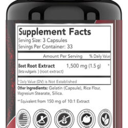 Cápsulas De Raiz De Beterraba 1500 Mg - 100 Cápsulas | Cápsu