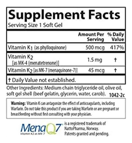 Cápsulas Gelatinosas Completas Carlson Labs K, 90 Contagens - Imagem 4