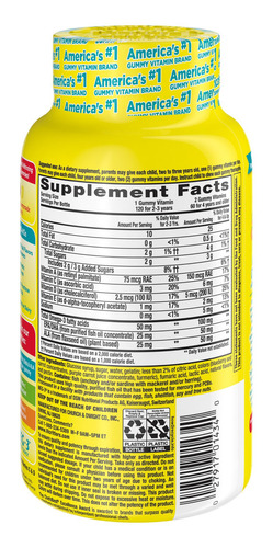 Omega 3 Infantil Lil Critters 120 Gomas Importado Brasil - Imagem 2