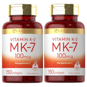 Suplemento, Carlyle Vitamin K2 Mk7 100 Mcg 300 Softgels