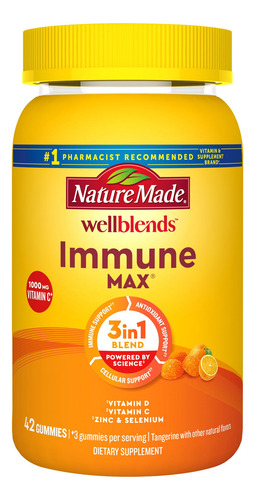 Suplemento Nature Made Wellblends Immunemax Gummies 42 Unida