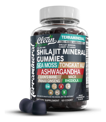 Gommias Terramineral Shilajit Com Moss Sea Irlandês Tongkat