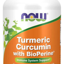 Suplementos Now, Curcumina De Cúrcuma Com Bioperine, Suporte