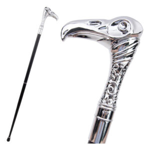 Bastão De Cosplay Decorativo De Luxo White Eagle Head 93cm