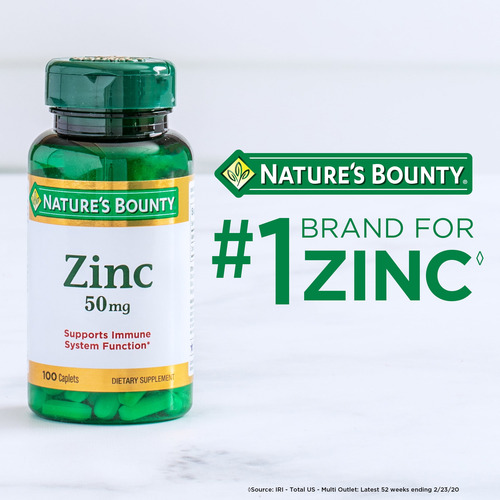 Suplemento Zinco 50 Mg Nature Bounty 400 Comprimidos - Imagem 4