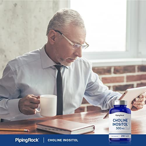 Piping Rock Colina Inositol 500mg | 200 Cápsulas | Suplement - Imagem 6