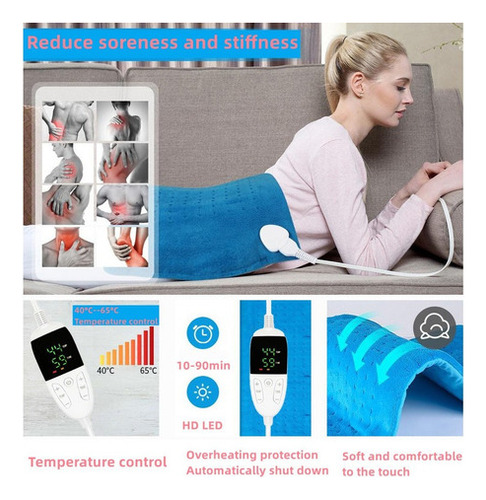 Almofada De Aquecimento De Fisioterapia Cobertor Elétrico - Imagem 9