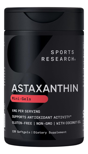 Sports Research® Astaxantina Em Cápsulas Moles Com Coco O...