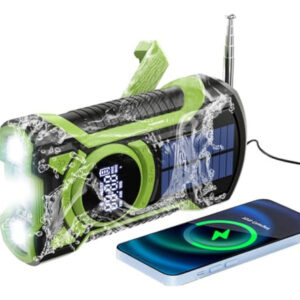 Rádio De Emergência Solar Portátil, Fm Am Recarregável