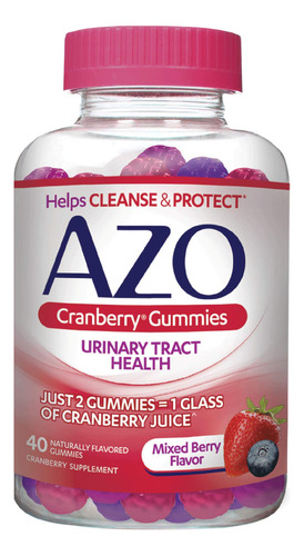 Suplemento Azo Cranberry Urinary Tract Health Gummies 40ct