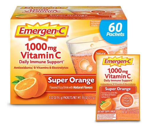 Suplemento Emergen-c 1000 Mg De Vitamina C Com Zinco Super O