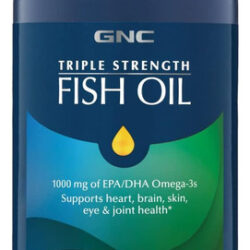 Óleo De Peixe Gnc Triple Strength Omega 3 1000 Mg, 120 Unida