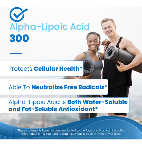 Suplemento De Ácido Alfa-lipóico Doctor's Best 300 Mg 180 Co - Imagem 6