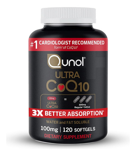 Suplemento Qunol Coq10 100mg Ultra Softgels 120 Unidades