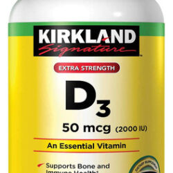 Vitamina D3 Extra Straight 2000iu 600 Cápsulas Gelatinosas
