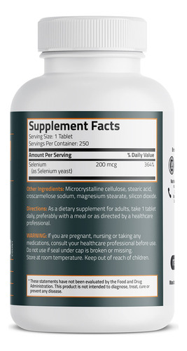 Suplemento Bronson Selenium 200mcg Imune E Antioxidante - Imagem 2