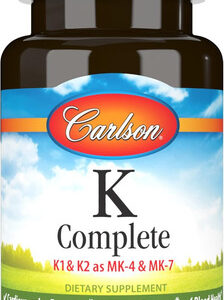 Cápsulas Gelatinosas Completas Carlson Labs K, 90 Contagens