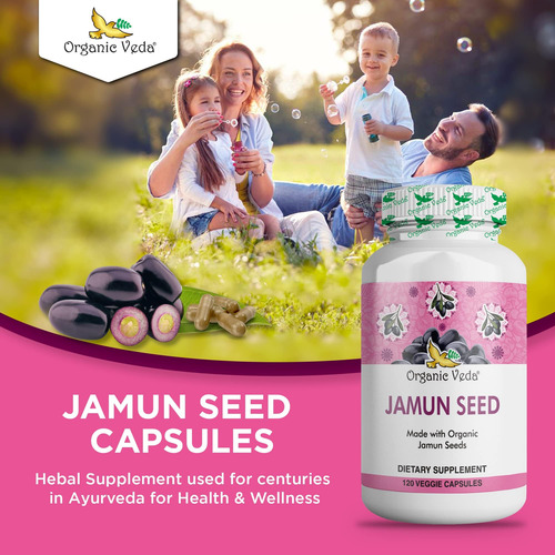 Cápsulas De Sementes De Jamun Orgânicas, Blackberry Indiano - Imagem 6