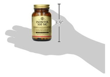 Suplemento Solgar Inositol 500 Mg Em Cápsulas Vegetais - 100 - Imagem 4