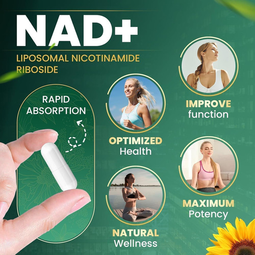 Suplemento Podafu Nad+ Ribosídeo De Nicotinamida Lipossomal - Imagem 2