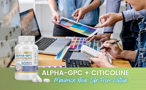 Maximizar Dentro De Alpha Gpc + Citicolina 60 Ct, 1600mg Fór - Imagem 2