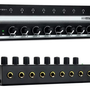 Mini Amplificador De Fone De Ouvido Estéreo De 8 Canais