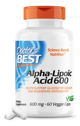 Suplemento De Ácido Alfa-lipóico Doctor's Best 600 60 Cápsul