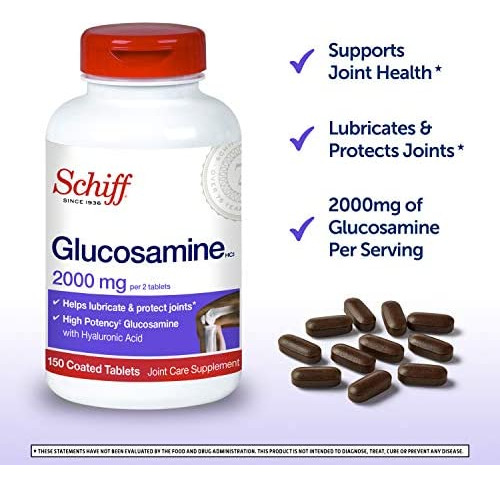 Glucosamina Schiff Com Ácido Hialurônico, 2.000 Mg De Gluco - Imagem 2