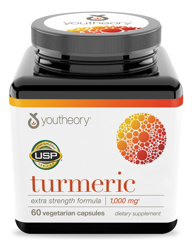 Suplemento Youtheory Curcuma Curcumina Com Bioperina 60 Cáps