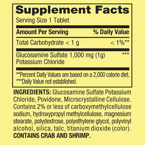 Glucosamina Joint Health 1000 Mg Spring Valley 200 Tablets - Imagem 2