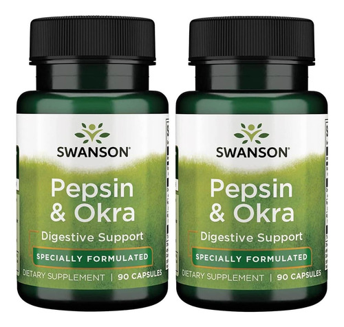 Swanson Premium Brand Pepsin & Quiabo 90 Caps 2 Pack