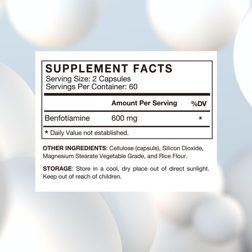 Suplemento De Vitamina B1 Vhc Benfotiamina 600 Mg - 5x Tempo - Imagem 6