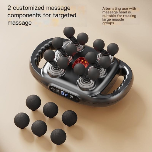 Pistola De Massagem Multifuncional Com Doze Cabeças - Imagem 3