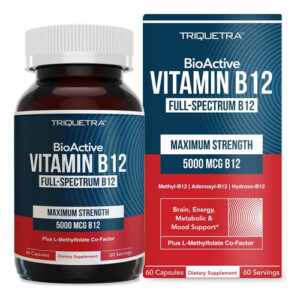Vitamina B12 Bioativa - 5000 Mcg, Contém 3 Bioativos B1...