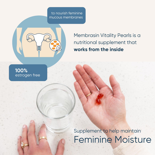 Suplemento Membrasin Vitality Pearls Feminine Dryness 60 Com - Imagem 5