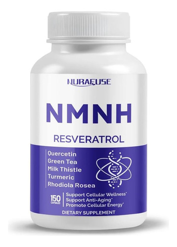Nmnh De Alta Potência Com Resveratrol, Quercetina, Chá Verde