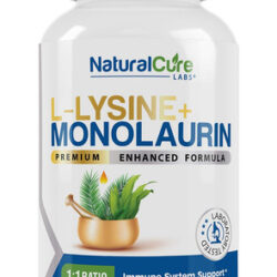 Natural Cure Labs L-lisina + Monolaurina 600mg Proporção 1:1