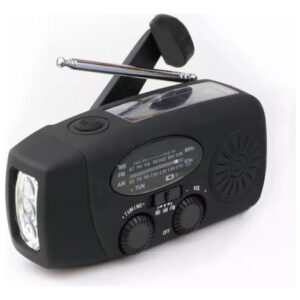 Rádio Solar De Emergência Portátil Am/fm Noaa 600 Mah
