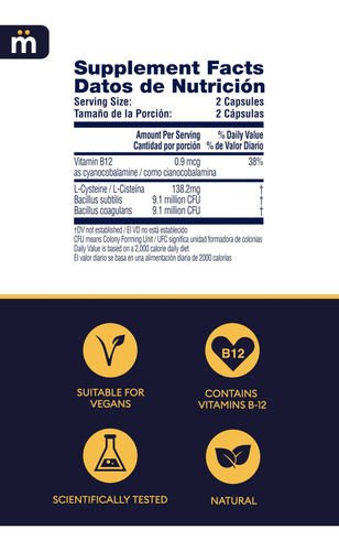 Suplemento Pré-consumo Myrkl Unique Ab001 Com Probióticos 60 - Imagem 6