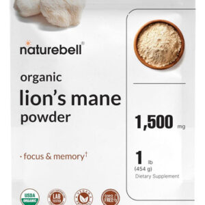 Naturebell Organic Lions Mane Powder 1.500 Mg Por Porção, 1