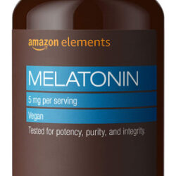 Suplemento Amazon Elements: Melatonina, 5 Mg, Cápsulas, 195